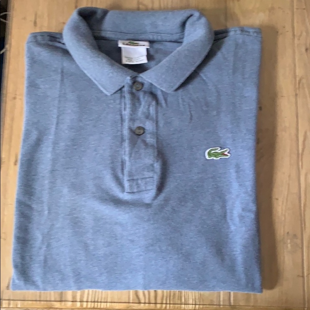Heather Blue Lacoste shirt